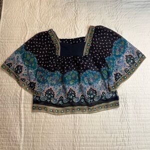 Pinky floral sheer top